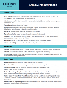 Screenshot of AMS Events Definitions job aid